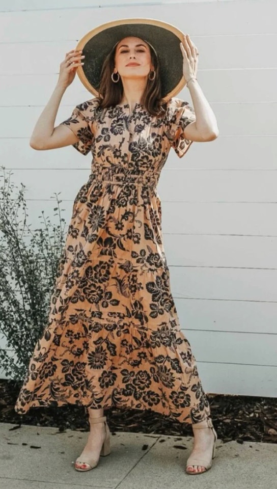 Anthropologie Floral Somerset Dress Size S Small